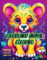 Woodland Animals Coloring Book for Kids Ages 2-12