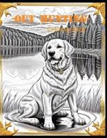 Out Hunting, Dog Coloring Book