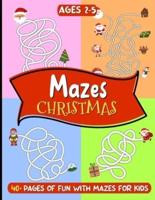 Christmas Mazes for Kids Ages 2-5