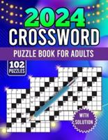 2024 Crossword Puzzle Book for Adults With Solution