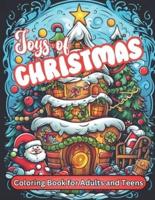Joys of Christmas Coloring Book for Adults and Kids