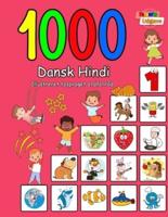 1000 Dansk Hindi Illustreret Tosproget Ordforråd (Farverig Udgave)