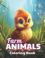 Farm Animals Coloring Book for Kids