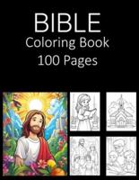Bible Coloring Book 100 Pages