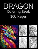 Dragon Coloring Book 100 Pages
