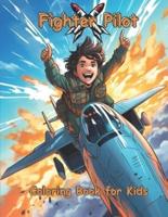 Fighter Pilot Coloring Book for Kids