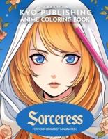 Anime Coloring Book Sorceress