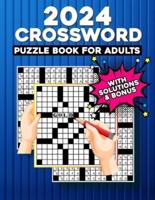 2024 Crossword Puzzles Book For Adults