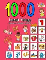 1000 Dansk Telugu Illustreret Tosproget Ordforråd (Farverig Udgave)