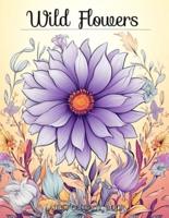 Wildflowers Adult Coloring Book