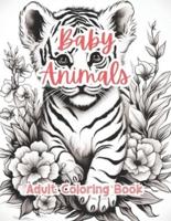 Baby Animals Adult Coloring Book By TaylorStonelyArt