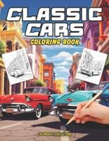 Classic Cars Coloring Book