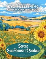 Flower Coloring Book Serene SunFlower Meadow