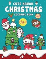 Cute Kawaii Christmas Coloring Book Vol 1