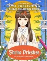 Anime Coloring Book Shrine Priestess