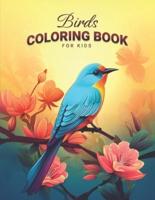 Birds and Flowers Coloring Book for Kids