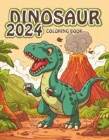 2024 Dinosaur Coloring Book for Kids