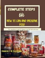 How to Can and Preserve Food