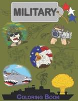 Military Coloring Book
