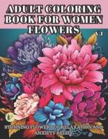 Adult Coloring Book for Women Flowers