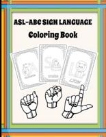 Abc Sign Language Coloring Book