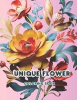 Unique Flower Coloring Book