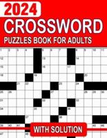 2024 Crossword Puzzles Book For Adults With Solution