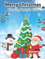 Merry Christmas Coloring Book For Kids