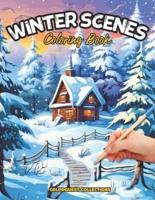 Winter Scenes Coloring Book