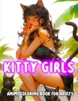 Kitty Girls Anime Coloring Book for Adults