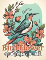 Bird and Flower Coloring Book for Adult