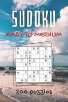 200 Sudoku Puzzles Books Easy to Medium Levels