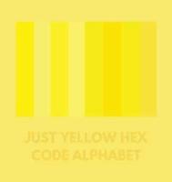 Just Yellow Hex Code Alphabet