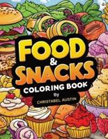 Food & Snacks Coloring Book Bold & Easy