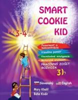 Smart Cookie Kid Pre 3-4 Ročné Deti Pozornosť a Koncentrácia Vizuálna Pamäť Viacnásobné Inteligencie Motorické Zručnosti Pracovný Zosit Rozvoja 3B
