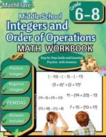 Integers and Order of Operations Math Workbook 6th to 8th Grade