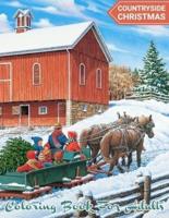 Countryside Christmas Coloring Book For Adults