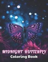 Midnight Butterfly Coloring Book