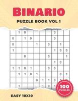 Easy 10X10 Binario Puzzle Book Vol1
