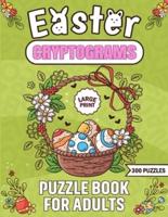 Easter Cryptograms Puzzle Book for Adults