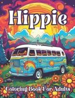 Hippie Coloring Book For Adults