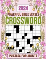 2024 Powerful Bible Verses Crossword Puzzles For Adults