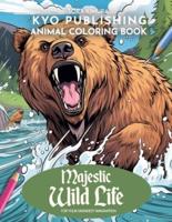 Animal Coloring Book Majestic Wildlife