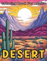 Desert Coloring Book For Adults