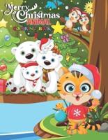 Cute Christmas Animals Coloring Book for Kids 2023