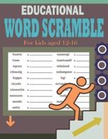 Educational Word Scramble For Kids Aged 12-16