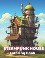 Steampunk House Coloring Book