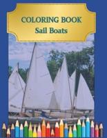 COLORING BOOKS Sail Boats