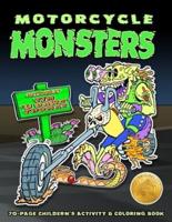Motorcycle Monsters Coloring Book