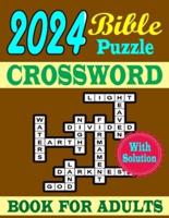 2024 Bible Crossword Puzzle Book For Adults